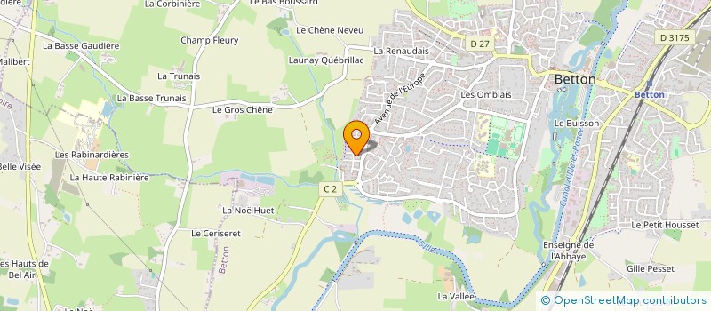 localisation de l'entreprise MONSIEUR GUILLAUME LEFEVRE  BETTON