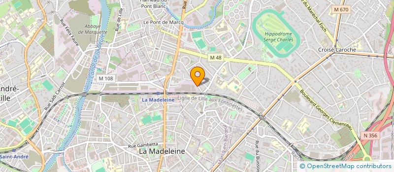 localisation de l'entreprise MONSIEUR GUILLAUME LEGRAND à MARCQ-EN-BARŒUL