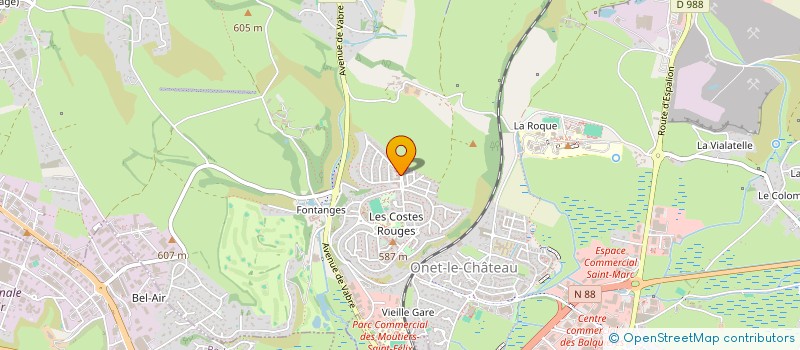 localisation de l'entreprise MONSIEUR GUILLAUME LEGRAY à ONET LE CHATEAU