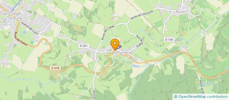 localisation de l'entreprise MONSIEUR GUILLAUME LEJEUNE  CHARRECEY