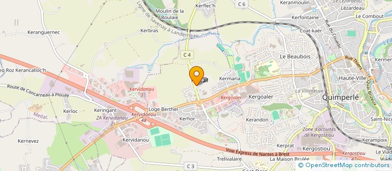 localisation de l'entreprise MONSIEUR GUILLAUME LENART  QUIMPERLE