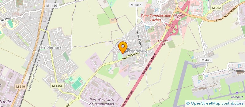 localisation de l'entreprise MONSIEUR GUILLAUME LENIAERT  VENDEVILLE