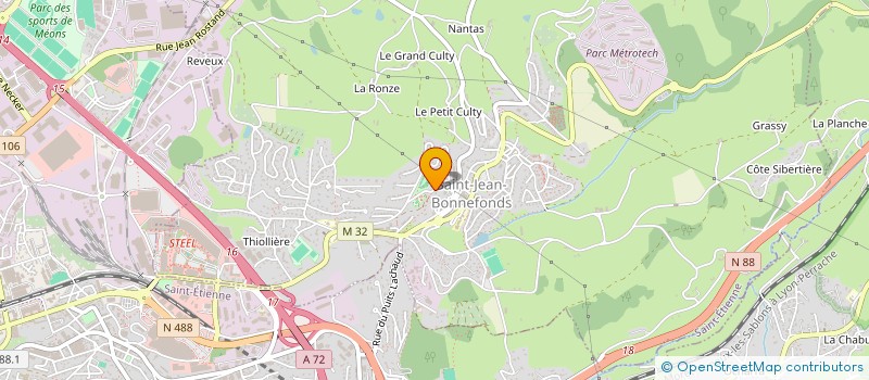 localisation de l'entreprise MONSIEUR GUILLAUME LENTINI  SAINT-JEAN-BONNEFONDS