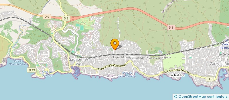 localisation de l'entreprise MONSIEUR GUILLAUME LEPETIT  SAUSSET-LES-PINS