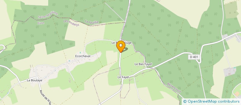 localisation de l'entreprise MONSIEUR GUILLAUME LEROY  FLEURY-LA-FORET