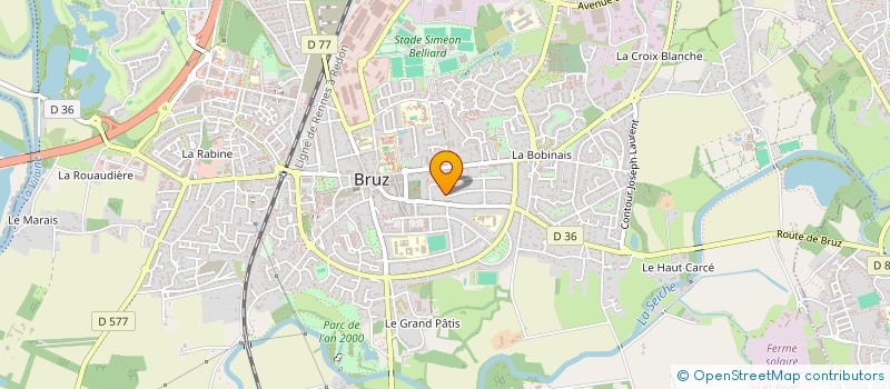 localisation de l'entreprise MONSIEUR GUILLAUME LEROY  BRUZ