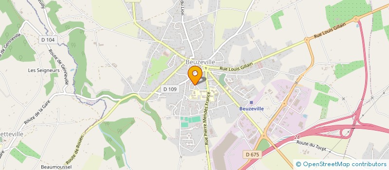 localisation de l'entreprise MONSIEUR GUILLAUME LEROY  BEUZEVILLE