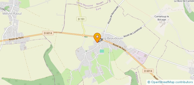 localisation de l'entreprise MONSIEUR GUILLAUME LETELLIER  BOURG-BEAUDOUIN