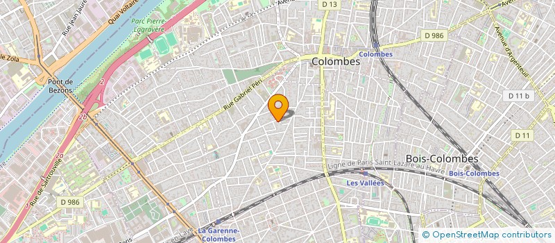 localisation de l'entreprise MONSIEUR GUILLAUME LETELLIER  COLOMBES