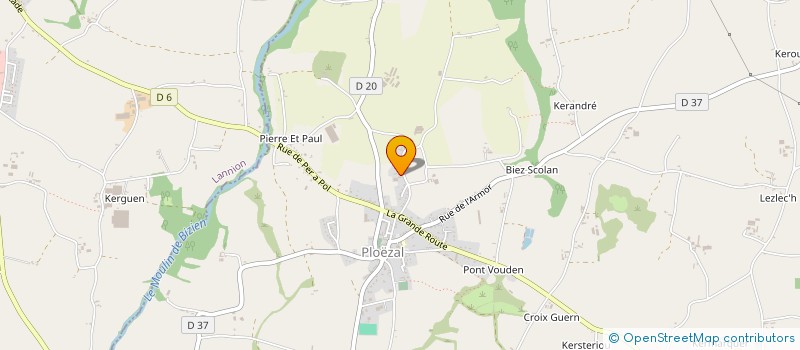 localisation de l'entreprise MONSIEUR GUILLAUME LEURANGUER  PLOEZAL
