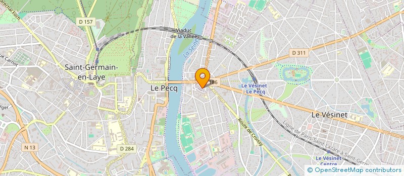 localisation de l'entreprise MONSIEUR GUILLAUME LEVACHER  LE VESINET