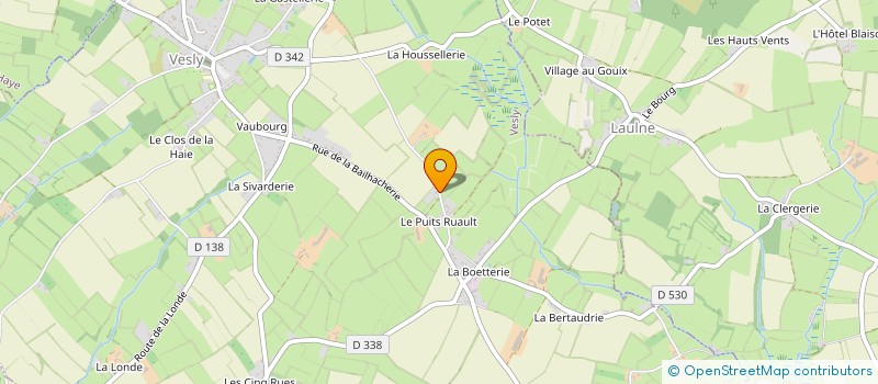 localisation de l'entreprise MONSIEUR GUILLAUME LEVEE  VESLY