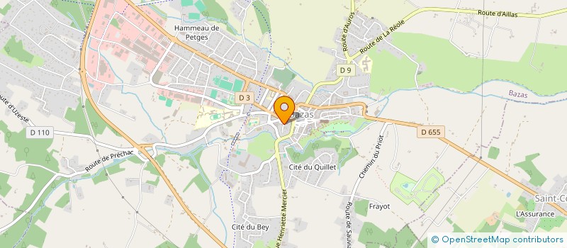 localisation de l'entreprise MONSIEUR GUILLAUME LEVEILLE  BAZAS