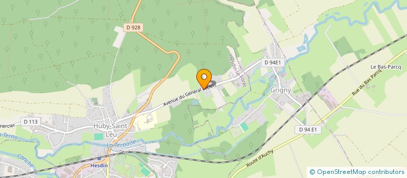 localisation de l'entreprise MONSIEUR GUILLAUME LEVEL  HUBY-SAINT-LEU