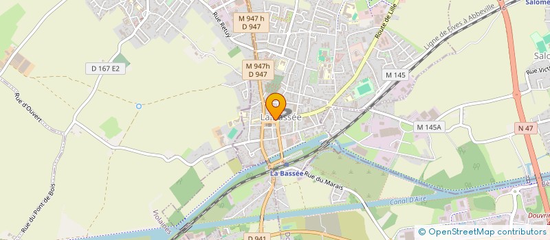 localisation de l'entreprise MONSIEUR GUILLAUME LEVEL  LA BASSEE