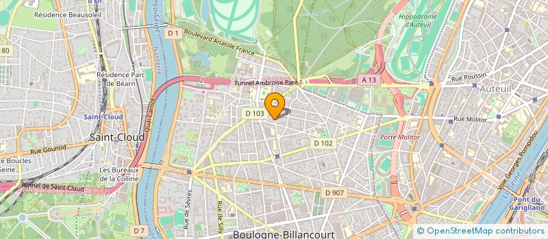 localisation de l'entreprise MONSIEUR GUILLAUME LIMOUSIN à BOULOGNE-BILLANCOURT