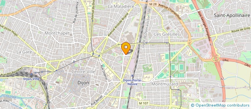 localisation de l'entreprise MONSIEUR GUILLAUME LIOCHON  DIJON