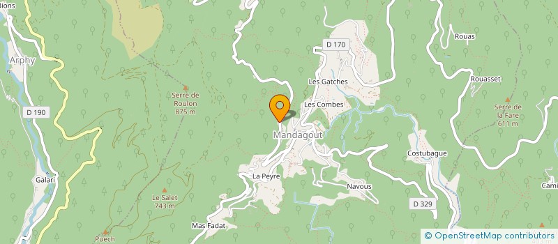 localisation de l'entreprise MONSIEUR GUILLAUME LOFI  MANDAGOUT