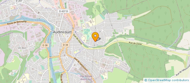 localisation de l'entreprise MONSIEUR GUILLAUME LOIGEROT à AUDINCOURT