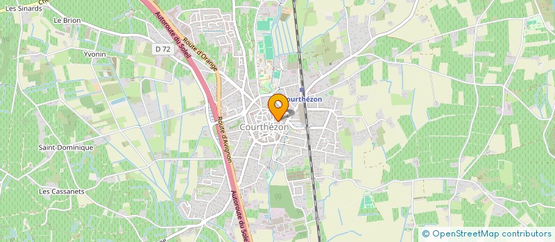 localisation de l'entreprise MONSIEUR GUILLAUME LOUCHE  COURTHEZON