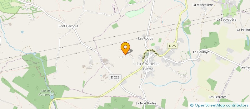 localisation de l'entreprise MONSIEUR GUILLAUME LOUET à LA CHAPELLE BICHE