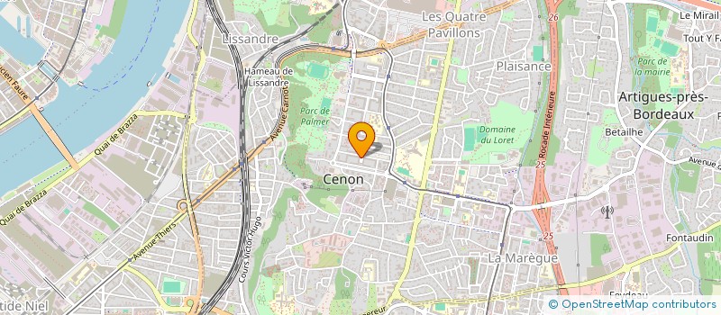 localisation de l'entreprise MONSIEUR GUILLAUME LUCAS  CENON