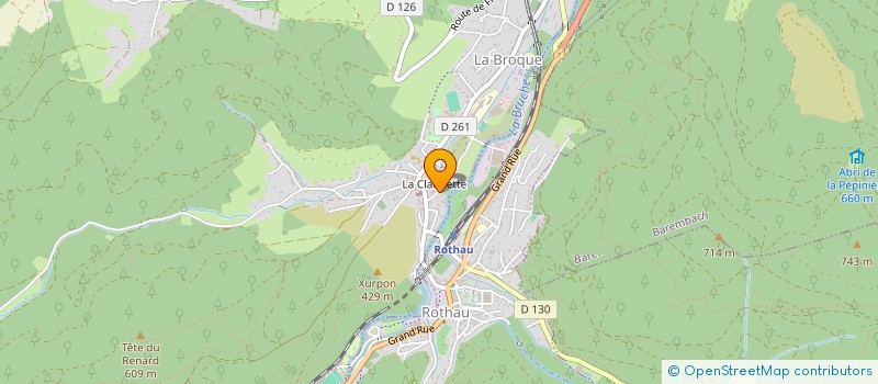 localisation de l'entreprise MONSIEUR GUILLAUME LUCK  LA BROQUE