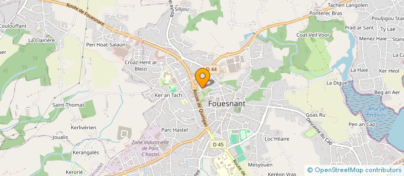 localisation de l'entreprise MONSIEUR GUILLAUME LUIZARD à FOUESNANT