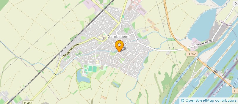 localisation de l'entreprise MONSIEUR GUILLAUME MAENNER  GAMBSHEIM