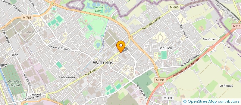 localisation de l'entreprise MONSIEUR GUILLAUME MAERTENS  WATTRELOS