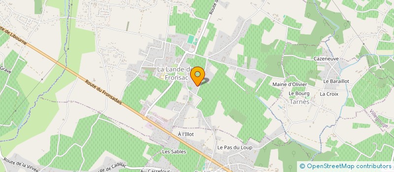 localisation de l'entreprise MONSIEUR GUILLAUME MAILLE  LA LANDE-DE-FRONSAC