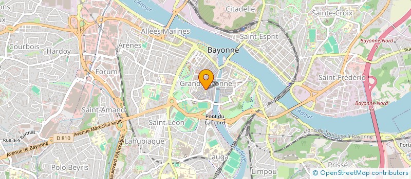 localisation de l'entreprise MONSIEUR GUILLAUME MAILLOT  BAYONNE