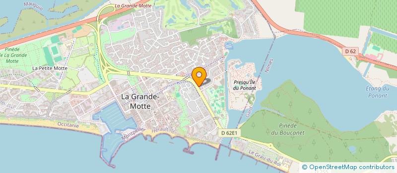localisation de l'entreprise MONSIEUR GUILLAUME MALY à LA GRANDE-MOTTE