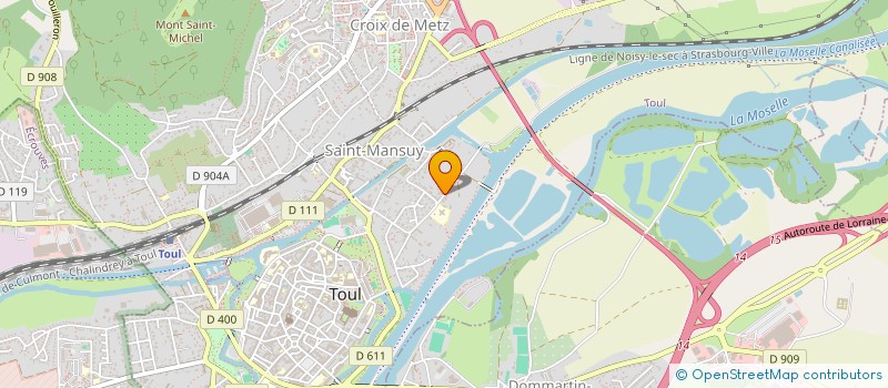 localisation de l'entreprise MONSIEUR GUILLAUME MANSUY  TOUL