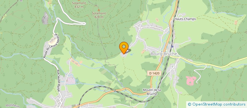 localisation de l'entreprise MONSIEUR GUILLAUME MARCHAL  BOURG-BRUCHE