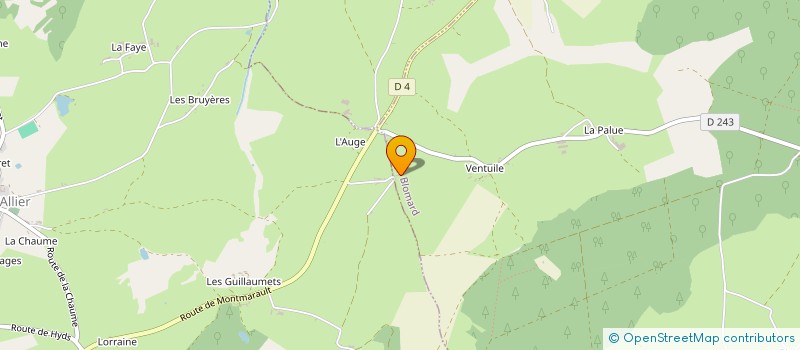 localisation de l'entreprise MONSIEUR GUILLAUME MARCHAND  SAZERET