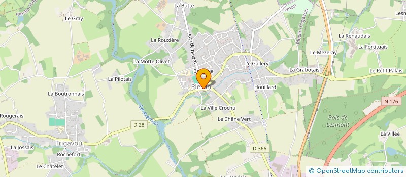 localisation de l'entreprise MONSIEUR GUILLAUME MARGINIERE  PLESLIN-TRIGAVOU