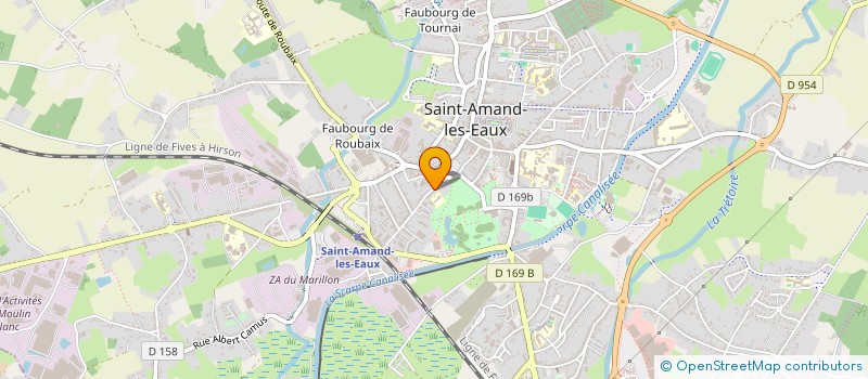 localisation de l'entreprise MONSIEUR GUILLAUME MARIAGE à SAINT-AMAND-LES-EAUX