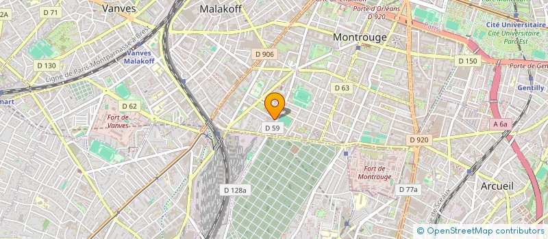 localisation de l'entreprise MONSIEUR GUILLAUME MARTIN  MONTROUGE