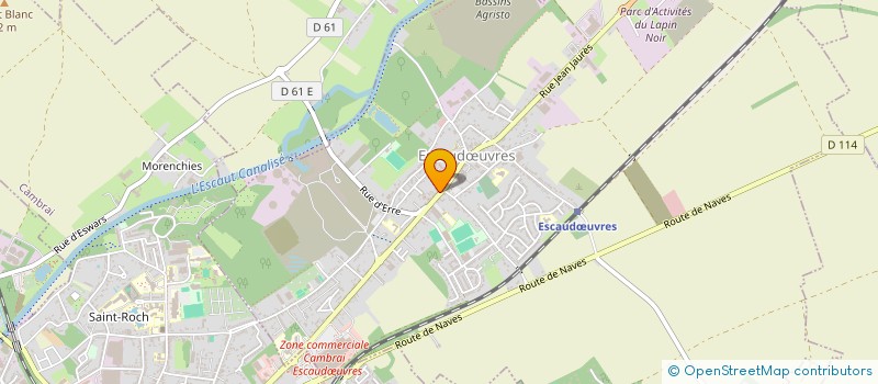 localisation de l'entreprise MONSIEUR GUILLAUME MARTIN  ESCAUDUVRES