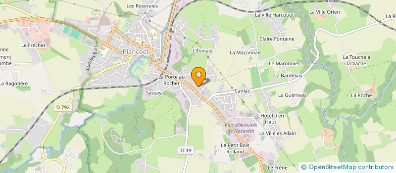 localisation de l'entreprise MONSIEUR GUILLAUME MARTIN  PLANCOET