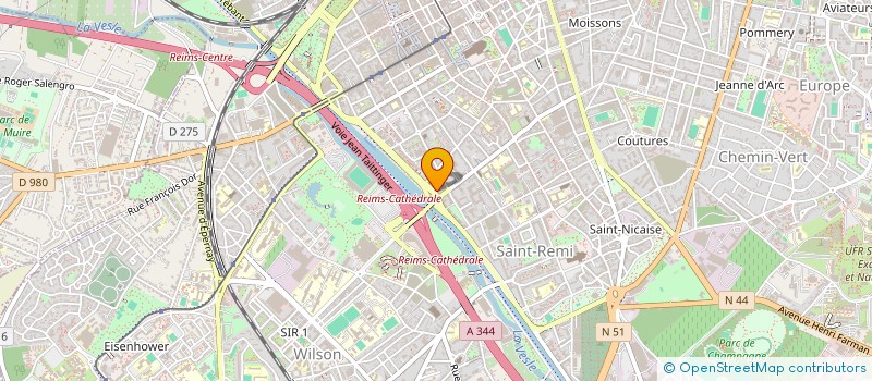 localisation de l'entreprise MONSIEUR GUILLAUME MARTIN  REIMS