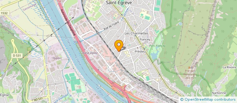 localisation de l'entreprise MONSIEUR GUILLAUME MARTIN  SAINT-EGREVE