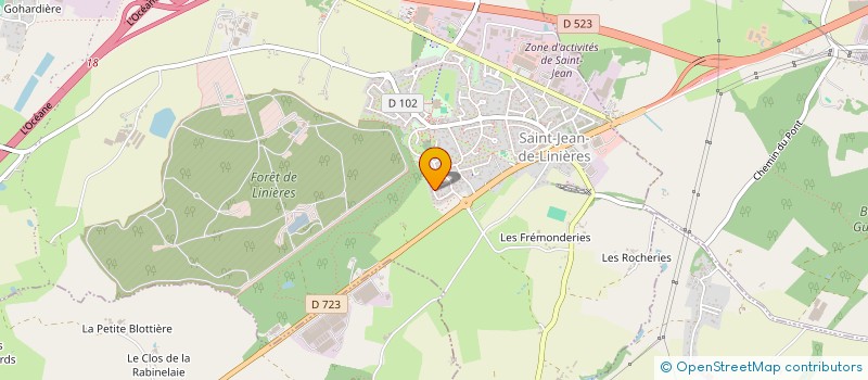 localisation de l'entreprise MONSIEUR GUILLAUME MARTIN  SAINT-LEGER-DE-LINIERES