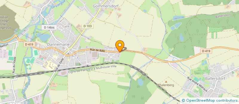 localisation de l'entreprise MONSIEUR GUILLAUME MARTIN  DANNEMARIE