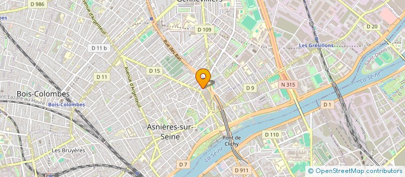 localisation de l'entreprise MONSIEUR GUILLAUME MARTINEZ  ASNIERES-SUR-SEINE