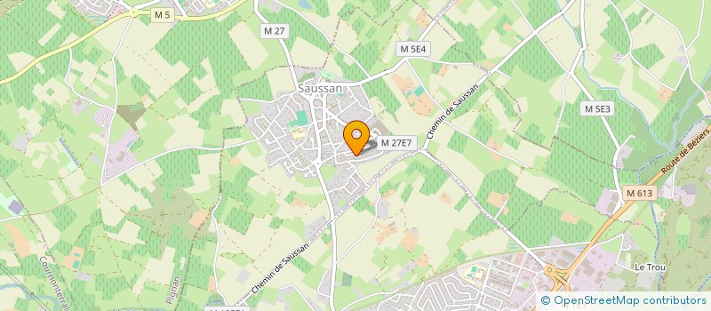 localisation de l'entreprise MONSIEUR GUILLAUME MARTINEZ  SAUSSAN