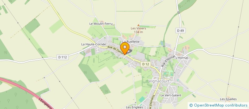 localisation de l'entreprise MONSIEUR GUILLAUME MARTINOD  VIGNACOURT