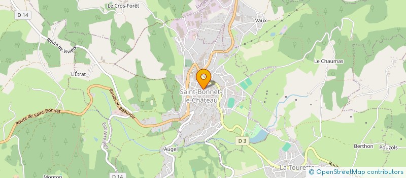 localisation de l'entreprise MONSIEUR GUILLAUME MASOUYE  SAINT-BONNET-LE-CHATEAU