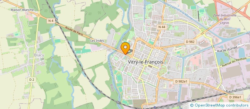 localisation de l'entreprise MONSIEUR GUILLAUME MATHIEU  VITRY-LE-FRANCOIS